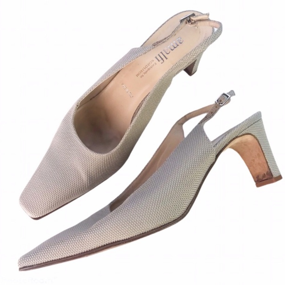 Amalfi for Nordstrom, Strappy Sling Back Heel, Size 8.5, Nude